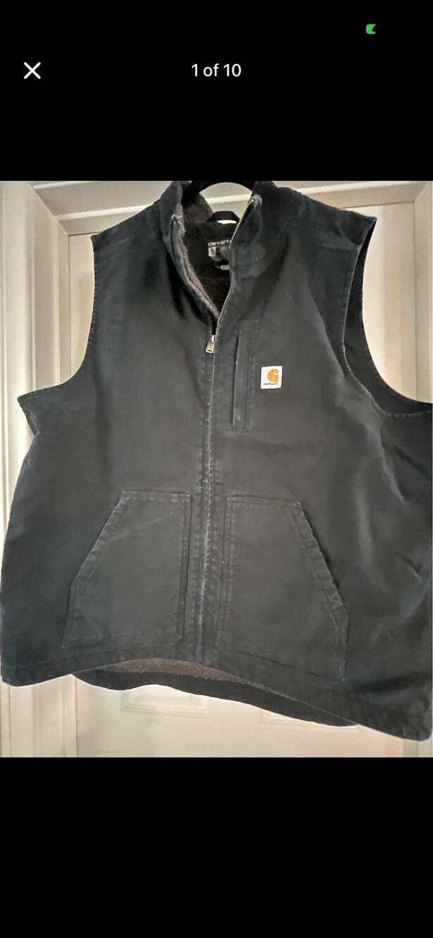 Carhartt Loose Fit Sherpa-Lined Mock-Neck Duck Vest